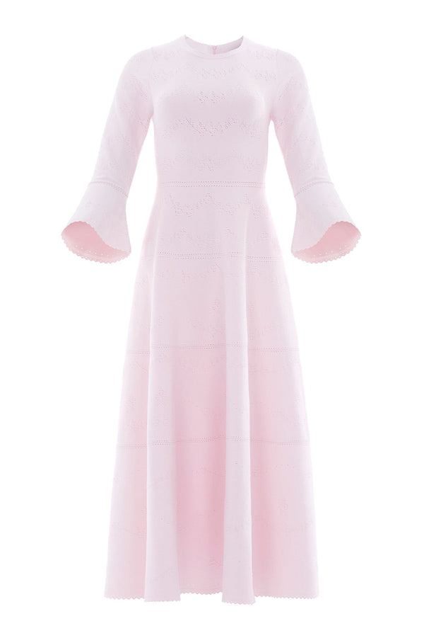 Pretty Pointelle Knit Ankle Gown